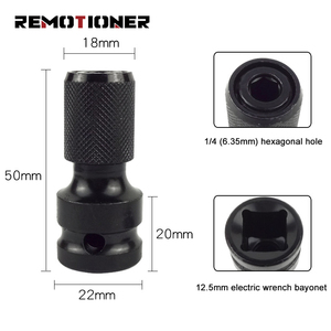 Adaptador de enchufe de llave de impacto multifunción, adaptador de manga de Llave de trinquete hexagonal de 1/2 pulgadas cuadradas a 1/4 pulgadas - Product Image 3