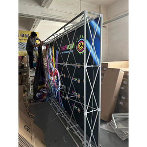 محمول 8ft 10ft معرض خلفية قابلة للطي المعرض التجاري لفة سحب البوب كشك تمتد أو الإعلان - Product Image 4