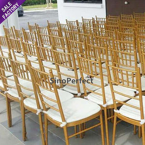 Sillas Chiavari de Metal Apilables para Bodas, Sillas Tiffany de Acero para Novios, Venta al Por Mayor - Product Image 1