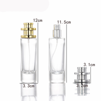 Botol Parfum Kaca Silinder Tinggi dan Ramping 30ml dengan Tutup Ulir, Cetak Sablon, Harga Murah, untuk Pembersih Wajah