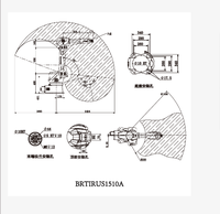BRTIRUS1510A Meilleure Vente Nouveau Bras Robotique Industriel Articulé Universel à 6 Axes BORUNTE Servomoteur Électrique IP54 5700W 220V