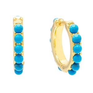 Fashion Fashion 925 <strong>Sterling</strong> <strong>Silver</strong> Pearl <strong>Huggie</strong> Hoop <strong>Earring</strong> - Product Image 4