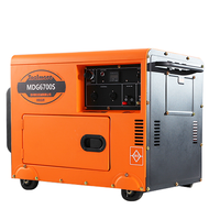 Générateur diesel silencieux portable 5 kVA, best-seller, avec AVR et longue garantie