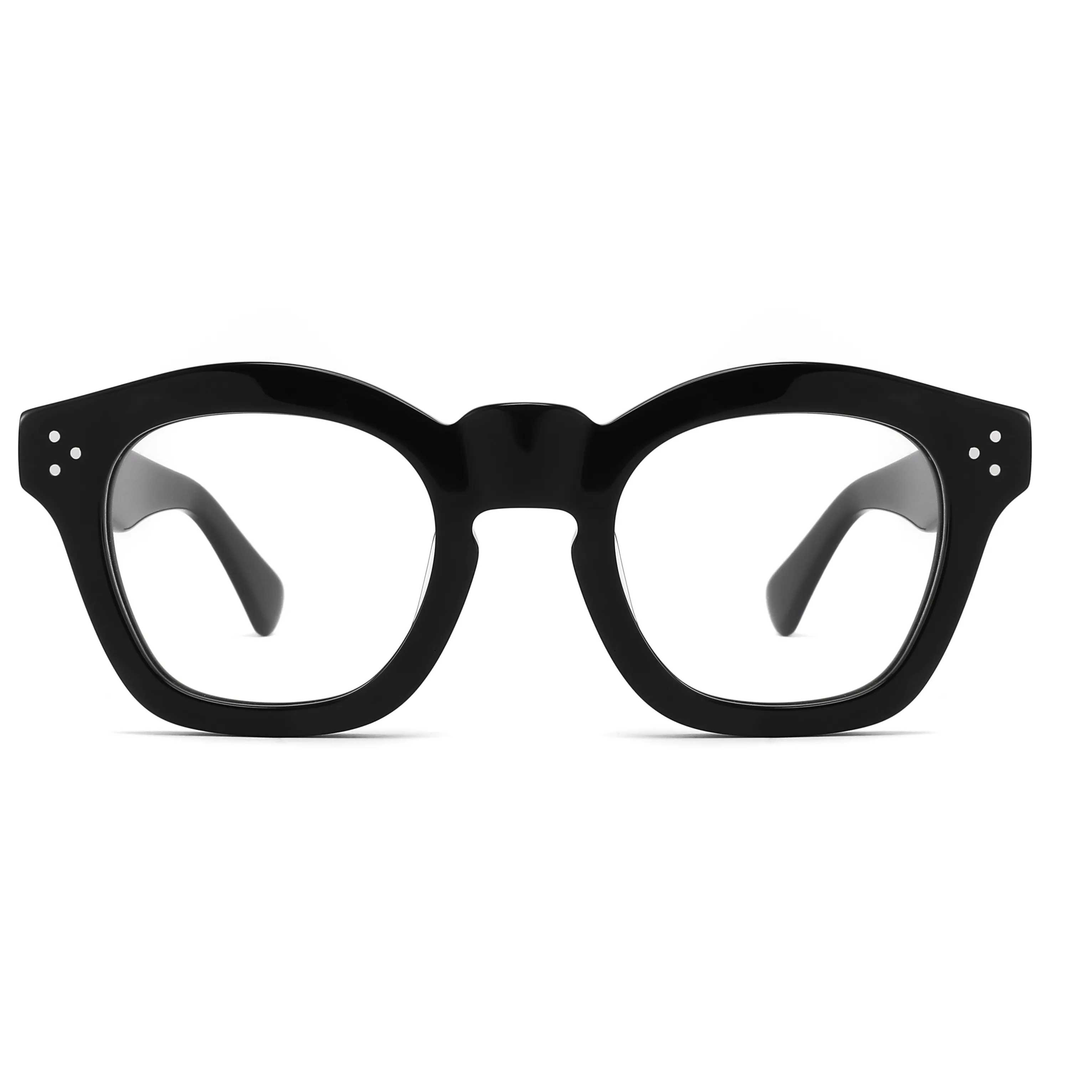 نظارات مربعة أنيقة شهيرة من السلحفاة وإطارات ذات لونين عتيقة