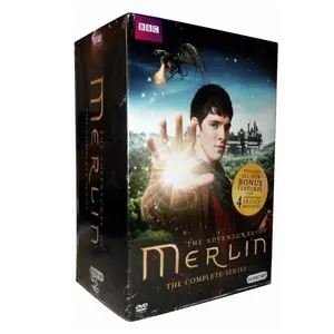 The Adventures of Merlin Season 1-5 The Complete Series DVD 24-Disc Box Set Movie TV Series Factory Wholesale Disk Manufacturer