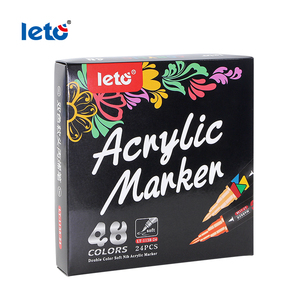 Penne di vernice acrilica a doppia <span class=keywords><strong>punta</strong></span> a doppio colore pennino a base d'acqua <span class=keywords><strong>pennarelli</strong></span> Extra fini e di <span class=keywords><strong>punta</strong></span> media Non tossici confezionati come Set - Product Image 4