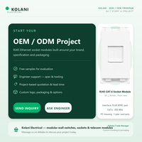 Strukturierte Wandkabelanschlüsse OEM ODM Lieferung, CAT6 RJ45 23x36mm Modul mit individueller Frontplatte, Markierung und Exportverpackung