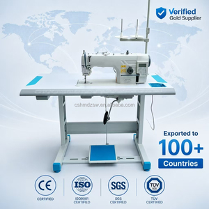 Industrial Single Needle Lockstitch <b>Sewing</b> <b>Machine</b> with Table - High Speed Commercial <b>Machine</b> for Garment Factory Tailor Shop - Product Image 4