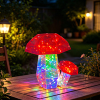 Lampe Champignon Iridescente à Prix d'Usine, Veilleuse LED, Sculpture Holographique Prismatique, Art Lumineux, Vente en Gros