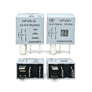 รีเลย์แม่เหล็กไฟฟ้ากระแสตรง HFV6V12HTR แบบ 4 ขา DIP รุ่น HFV6V 12-HT-R(614) - Product Image 1