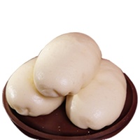 Buns à la pâte de haricots rouges, petits pains traditionnels pour le petit-déjeuner, semi-finis, surgelés, vente en gros, Dim Sum de style cantonais, haricots rouges sucrés