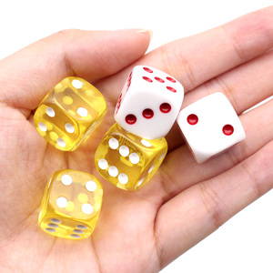 Bordo stampato personalizzato DND gioco di plastica resina acrilica 6 lati D6 dadi di colore misto perla dadi personalizzati - Product Image 3