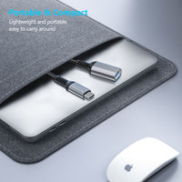 Adaptador USB-C Macho a USB 3.0 Hembra de Alta Velocidad 5Gbps, Cable OTG Trenzado de Aluminio Premium, Convertidor Tipo C para Laptop y PC