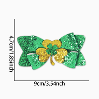 Pinces à cheveux Shamrock Bow Style régulières, kits de carnaval extérieur, thème irlandais de la Saint-Patrick, multi-éléments