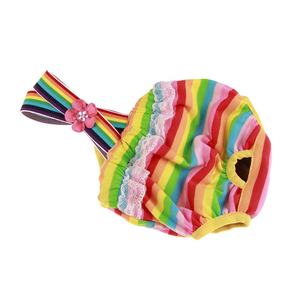 Venta directa del fabricante, nueva ropa interior fisiológica a rayas para mascotas, Pantalón de algodón para perros para pantalones menstruales antiacoso, Verano - Product Image 3