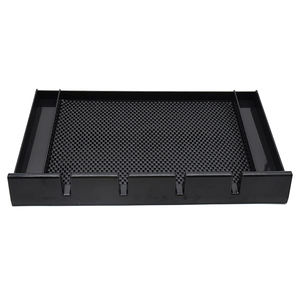 Plateau de tondeuse à <span class=keywords><strong>cheveux</strong></span> chaud Organisateur de tondeuse de salon noir antidérapant Boîte de rasoir avec 4 supports de tondeuse professionnels crantés - Product Image 4