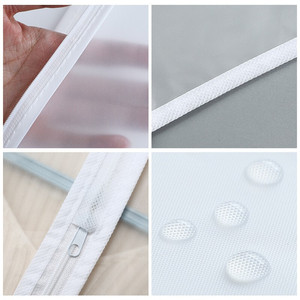 Housse de protection transparente et imperméable pour vêtements, type crochet rectangulaire, pour rangement de chambre et armoire - Product Image 2
