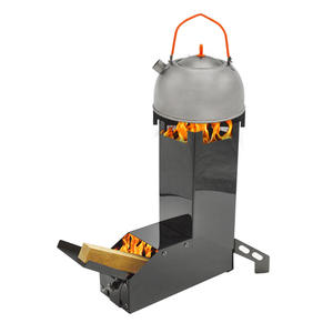 <span class=keywords><strong>Estufa</strong></span> de leña para acampar al aire libre, Picnic, senderismo, ultraligero, plegable, portátil, diseño práctico, peso ligero, acero, cohete - Product Image 1