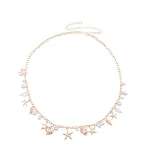 Verão Praia Shell Starfish Cintura Cadeia Bohemian Chic Su Belt Sexy Seaside Viagem Foto Corpo Cadeia - Product Image 5