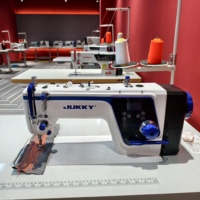 Nouvelle machine à coudre industrielle à entraînement direct haute vitesse JK-9812, point noué, pour T-shirts, point droit, plateforme plate, aiguille à engrenages JUKKY