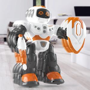 Jouet robot guerrier rotatif à 360 degrés avec effets sonores lumineux et musicaux, fonctionne sur piles, figurine d'action interactive de dessin animé pour enfants - Product Image 4