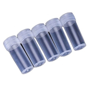 Flacons échantillons en plastique de 5 ml avec logo personnalisé 2023, tubes à essai, mini-bouteilles, flacons de stockage translucides à vendre - Product Image 1