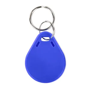 Pencetakan nomor T5577 keyfob kunci Rfid bingkai logam nfc gantungan kunci kontrol akses keyfob