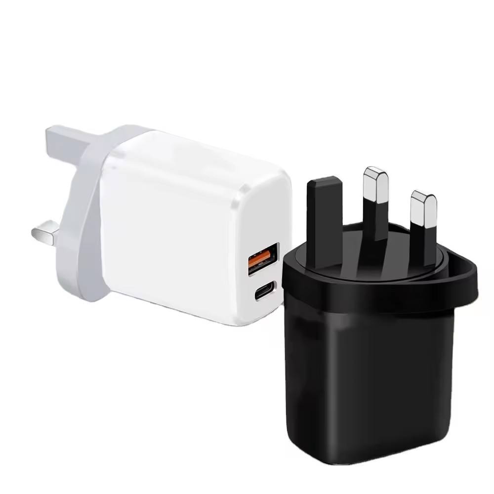 2 Port USB C Wall Charger 5G EPOCH Dual Port USB-C Wall Charger - 20W PD  Fast Charger + QC 3.0, UK Plug, For IPhone, Samsung, Huawei Power Adapter  Type C