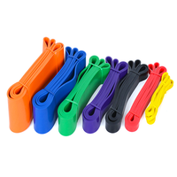 Bandas de látex para hacer ejercicio en casa, cintas de resistencia para Yoga, Fitness, fuerza, 5 niveles
