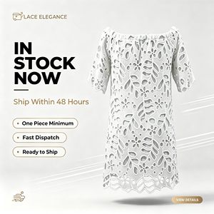 Robe mini respirante pour <span class=keywords><strong>femme</strong></span>, à épaules dénudées, avec découpes en dentelle et coupe ample, idéale pour les vacances d'été et les tenues décontractées ODMOEM - Product Image 6