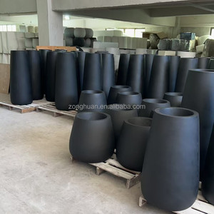 Grande vetro per piante, alto <span class=keywords><strong>fioriera</strong></span> interna con piante artificiali, vasi giganti per hotel e centro commerciale - Product Image 1