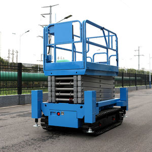 中国工厂热8米至16米电动崎岖地形履带式移动式自行式空中升降平台剪式升降机 - Product Image 2