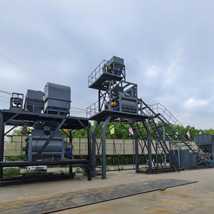 Ligne de production portable HZS120 Usine de mélange Station de dosage de béton Machines - Product Image 1