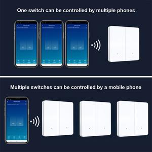 TYSH Tuya Smart Switches Neutral Wire/no Neutral Wire Required 1/2/3/ Gang Wifi Smart Light Switch Work With <strong>Alexa</strong> Google Home - Product Image 4