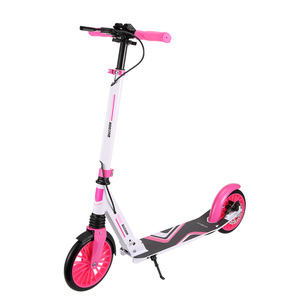 Patinete de una plaza para adultos, plegable con un solo clic, suspensión delantera, ruedas grandes de PU, aleación de aluminio, <span class=keywords><strong>2</strong></span> ruedas, rodamientos ABEC-7, para campus y ciudad. - Product Image 2