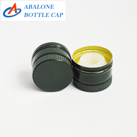 Capsules de bouteille en aluminium vertes pour huile d'olive, trois pièces, 31 mm x 24 mm