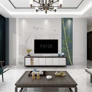 Panneaux muraux en PVC pour intérieur Aimsp Chinese Wpc, panneaux muraux pour télévision - Product Image 2