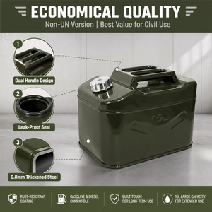 Bidon d'<span class=keywords><strong>essence</strong></span> métallique carré de grande capacité de bonne qualité pour voiture et moto – Vente mondiale - Product Image 1