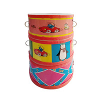 Musical Percussion Toys Instruments Wooden Snare Drum for Kids Baby Learning Toys Educational Musical