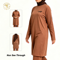 Abayas décontractées anti-plis, faciles d'entretien, non transparentes, pour le travail, les loisirs et les occasions islamiques – Vêtements modestes