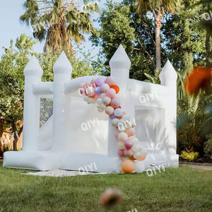 Château Blanc Gonflable Mini Taille PVC Jumping Bouncy Bounce House pour Enfants - Product Image 5