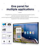 Pizarra Digital Inteligente EIBOARD de 75 Pulgadas, 4K LED, Pantalla Táctil Interactiva, Android, para Educación en el Aula, OEM