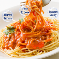 Spaghetti de blé dur à faible teneur en glucides, pâtes sèches naturelles, sachet de 500 g