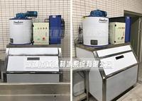 Machine à glace en flocons commerciale de 0,5 tonne avec moteur PLC et pompe à eau, facile à utiliser