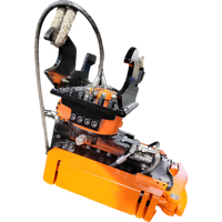 Attache rapide hydraulique rotative GJRH16 pour excavatrices avec grappins à rotation à 360 degrés, 3-5 tonnes, garantie 1 an pour la construction