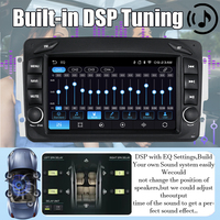 Navigasi GPS Linux untuk Benz W209 (1998-2006) WiFi Multimedia Player 7-inci Audio Mobil Nirkabel