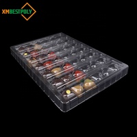 Plateau blister de chocolat en plastique PVC PET de qualité alimentaire personnalisé Conteneur d'emballage présentoir bonbons truffe