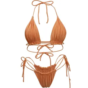 Anpassung Frau benutzer definierte heiße Bikini Beach wear brasilia nische Badeanzüge Badeanzug Bade bekleidung