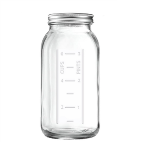 Shanghai Factory Direct 64 oz boca larga Mason <span class=keywords><strong>Jar</strong></span> Jarros de vidro com tampas herméticas - Product Image 2