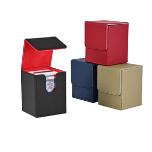 Boîte à cartes verticale en cuir PU JIAYU avec fermeture magnétique et blocage RFID - Rangement universel pour cartes <span class=keywords><strong>Pokémon</strong></span> et cartes <span class=keywords><strong>de</strong></span> visite - Product Image 2